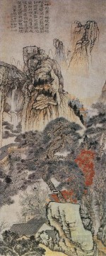Shitao huayang mountain old China ink Oil Paintings